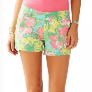 ❤️ LILLY PULITZER hibiscus print The Callahan Short L14